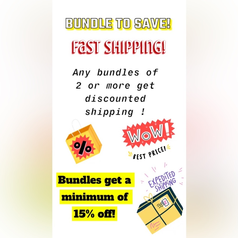 BUNDLE TO SAVE $$$!! FAST SHIPPING AND LOW SHIPPING PRICES WITH BUNDLES